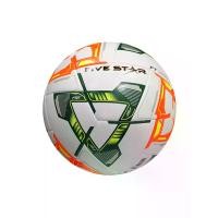 ราคา FBT FIVE STAR ลูกฟุตบอลหนังเย็บ หนังนุ่ม No.FT7200 เขียว-ส้ม (31692) - 5 (MKP1804957)
