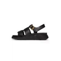 ราคา FitFlop™ รองเท้าแตะแบบรัดส้นผู้หญิง GEN-FF LEATHER FISHERMAN สี BLACK - 3 UK (GRMKPSP000241054)