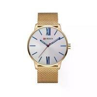 ราคา CURREN นาฬิกาข้อมือผู้ชาย Minimal Design ตัวเรือนบางเฉียบหรู สายนาฬิกาปรับได้เอง สายสแตนเลส รุ่น C8238 (MKP0291780)