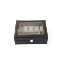 ราคา FANCYBOX ตู้นาฬิกาโชว์นาฬิกา หนัง PU ฝากระจกนาฬิกา ใส่นาฬิกา 12 เรือน สีดำ (MKP1879274)