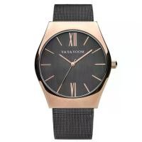 ราคา VA VA VOOM นาฬิกาข้อมือผู้ชายสายหนังสปอร์ต Multiple Time พร้อมวันที่แสดง รุ่น VA213-BK/RG (MKP1373134)