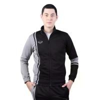 ราคา GRAND SPORT เสื้อวอร์มตัดต่อลาทาบข้างแขน สีดำเทา (016369) - S (MKP1059593)