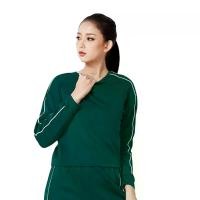 ราคา VANESSE เสื้อครอปแขนยาวซิปหลัง สีเขียว (028002) - XL (MKP0780343)