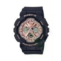 ราคา BABY-G นาฬิกาข้อมือผู้หญิง BA-130-1A4DR สีดำ (MKP1516288)