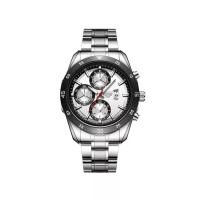 ราคา BOSCK นาฬิกาข้อมือผู้ชาย แบรนด์ชั้นนำ หรูหรา ควอตซ์-นาฬิกา BO3153 เงิน (MKP1400419)