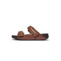 ราคา FitFlop™ รองเท้าแตะผู้ชาย GOGH MOC ADJ. PADDED-LEATHER สี BROWN - 9_UK (GRMKPSP000240430)