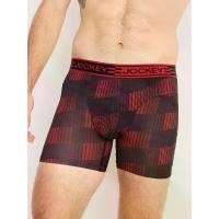 ราคา JOCKEY UNDERWEAR กางเกงในผู้ชาย SPORT MICROFIBER ACTIVE แบบ BOXER TRUNK สีแดง - XXL (MKP1789858)