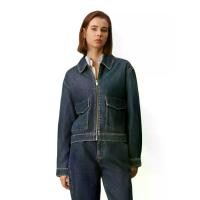 ราคา CALVIN KLEIN เสื้อแจ็คเก็ตผู้หญิง ทรง Oversized สีน้ำเงินเข้ม - XXS (GRMKPSP000241154)