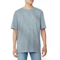 ราคา CALVIN KLEIN เสื้อยืดคอกลมแขนสั้นผู้ชาย ทรง Oversized สี Light blue - XL0 (GRMKPSP000241127)