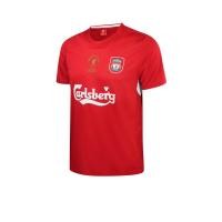 ราคา LFC เสื้อแข่งย้อนยุคผู้ชายทีมลิเวอร์พูล Istanbul ปี 2005