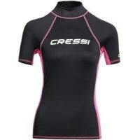 ราคา CRESSI Rash Guard Lady Short Sleeve Black/Pink