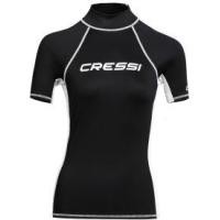 ราคา CRESSI Rash Guard Lady Short Sleeve Black/White