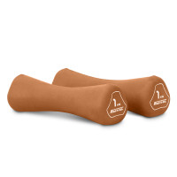 ราคา ดัมเบล 1KG (1 คู่ ) หุ้มยาง Neoprene สี Chocolate