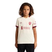 ราคา LFC เสื้อแข่งเด็กทีมลิเวอร์พูล ชุดเยือน เกรด Supporter ฤดูกาล 2025/26