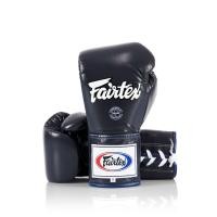 ราคา Fairtex Pro Competition Gloves - Locked Thumb (Leather) - Blue