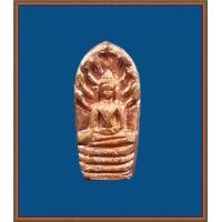 ราคา ปรกใบมะขาม รุ่นแรก หลวงพ่อพิมพ์มาลัย วัดหุบมะกลำ เนื้อทองแดงผิวไฟ (1547)