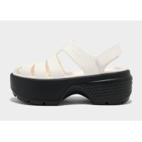 ราคา White Crocs รองเท้าแตะผู้หญิง Stomp Fisherman (19626105)