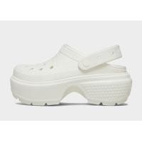 ราคา White Crocs รองเท้าแตะผู้หญิง Stomp Clog (19649263)