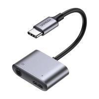 ราคา ADAPTER CONVERTER (อุปกรณ์แปลงสัญญาณ) UGREEN USB-C TO 3.5 MM + USB-C (60164) (#3020311225) (43371)
