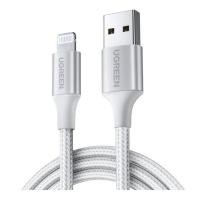 ราคา CHARGER CABLE (สายชาร์จ) UGREEN US199 USB-A TO LIGHTNING 1M - WHITE (60161) (#1062000140) (75352)