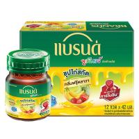 แบรนด์ จูเนียร์ อัลฟ่าพลัส ซุปไก่สกัด กลิ่นฟรุ๊ตลาวา 42 มล. แพ็ค 12 ขวด