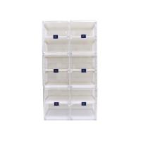 ราคา ซุปเปอร์ ล็อค ตู้รองเท้าพับได้ กล่องรองเท้า 6 ชั้น ใส่รองเท้าได้ 12 คู่ รุ่น 5687 (477314323843657)