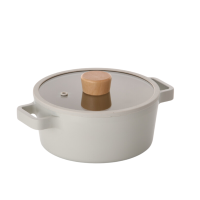 ราคา นีโอเฟรม ฟิกา หม้อทรงตื้นพร้อมฝา รุ่น C18 สีครีม (774940428214718)