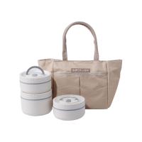 ราคา ซุปเปอร์ ล็อค ชุดกล่องถนอมอาหารสแตนเลส เก็บอุณหภูมิได้ รุ่น 9501 x 3 พร้อมกระเป๋าสำหรับพกพา (348030222115076)