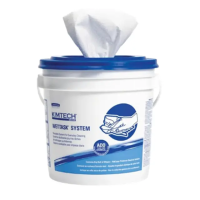 ราคา คิมเทค เวททาส์ก แผ่นเช็ดทำความสะอาด พร้อมถังมีฝาปิด ไวเปอร์ สำหรับน้ำยาฟอกขาว และน้ำยาฆ่าเชื้อ สีขาว ขนาดแผ่น 30.5 x 15.3 ซม. undefined 140 แผ่น x 6 ม้วน/ลัง (ยกลัง) (7502383874243)