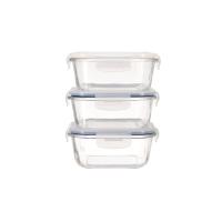 ราคา ซุปเปอร์ ล็อค ชุดกล่องแก้วทรงจตุรัส รุ่น Smart Lock 710 มล. 2 + 1 (723283215384240)