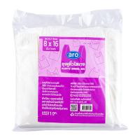 ราคา เอโร่ ถุงหูหิ้วบาง 8x16 นิ้ว 1 กก. (615383034116172)