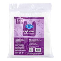 ราคา เอโร่ ถุงหูหิ้วใสหนา 8x16 นิ้ว 500 ก. (410284094020797)