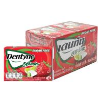 ราคา เดนทีน สแปลช หมากฝรั่งชูการ์ฟรี รสสตรอว์เบอร์รี สอดไส้ไลม์ 15.2 ก. x 16 (130644038081303)