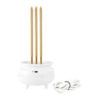 ราคา แคร์ล ธูปไฟฟ้าพลาสติก แอลอีดี 22 ซม. 3 ดอก สีขาว (41329950079610)