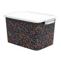 ราคา โมเดิร์น กล่องล้อเลื่อน สกรีนลาย ไซส์ M 45 ล. (7497561866435)