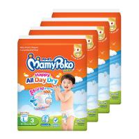 ราคา มามี่โพโค แฮปปี้แพ้นท์ กางเกงผ้าอ้อมเด็กสำเร็จรูป ไซส์ L 3 ชิ้น x 4 (7352428167363)