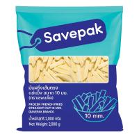 ราคา เซพแพ็ค เฟรนช์ฟรายส์แช่แข็ง ขนาด 10 มม. เส้นตรง 2 กก. (7243311481027)