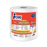 ราคา iok กระดาษชำระม้วนใหญ่ หนา 1 ชั้น พิมพ์ลาย 550 เมตร x 3 ม้วน/แพ็ค (1 แพ็ค) (7543444799683)