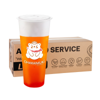 ราคา [ckm90] แก้วพลาสติก ชาไข่มุก แบบแข็ง สกรีนลาย Chakaimuk 2024 ขนาด 22 ออนซ์ ปาก 90 ทรงสูง บรรจุ (50 ใบ/แถว) x 5 แพ็ค (748568002075804)