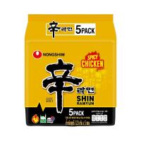 ราคา [แพ็ค 5 ซอง] Nongshim shin ramyun Spicy chicken บะหมี่กึ่งสำเร็จรูปชินรามยอนสไตล์เกาหลีสไปซี่ รสไก่เผ็ด (263429242178815)