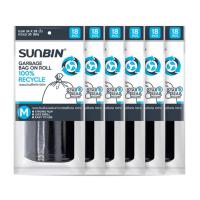 ราคา Sunbin ถุงขยะม้วน เหนียวพิเศษ 24x28 นิ้ว 18 ใบ x6 (957607129513568)