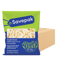 ราคา เซพแพ็ค เฟรนช์ฟรายส์แช่แข็ง เส้นหยัก ขนาด 12 มม. 2 กก. x 6 (7275686494403)