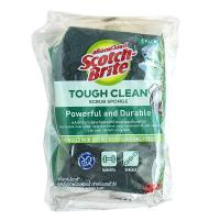 ราคา สก๊อตช์-ไบรต์ ใยขัดสีเขียวพร้อมฟองน้ำ แอนตี้แบคทีเรีย 3 ชิ้น (6974706221251)