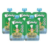 ราคา Peachy อาหารเสริมสำหรับเด็ก 7 เดือน รสปลาแพนกาเซียสดอร์รี่ผสมผักโขมและมันฝรั่งบด 5 ถุง (r2305) (185504463527117)