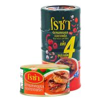 ราคา โรซ่า ปลาแมคเคอเรลทอดราดพริก 150 ก. x 4 (7204328964291)