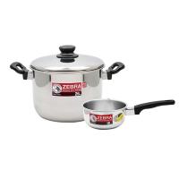 ราคา หัวม้าลาย ชุดหม้อต้มทรงสูง 26 ซม. + หม้อด้ามญี่ปุ่น 16 ซม. (728918533326711)