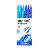 ราคา โมนามิ ปากกาสีน้ำ รุ่น พลัสเพน 3000 ชุด 6 สี เซ็ตโอเชี่ยน (480642823202041)