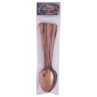 ราคา ช้อนสเตนเลส 20 ซม. สีทอง โรสโกลด์ 6 คัน (994636654475219)