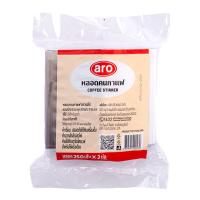 ราคา เอโร่ ก้านคนกาแฟ 6 มม. 13 ซม. สีน้ำตาล-ขาว 250 ชิ้น x 2 (6974741348547)