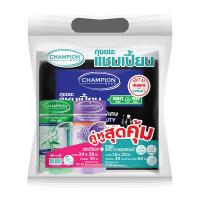 ราคา แชมเปี้ยน ชุดถุงขยะ คู่หูสุดคุ้ม 24x28 นิ้ว 40 ใบ+18x20 นิ้ว 60 ใบ (367602761916344)
